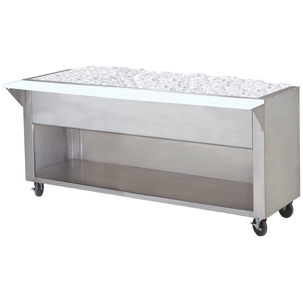 161-CPU5BS 77 3/4" Cold Food Bar - (5) Pan Capacity, Floor Model, Stainless Steel