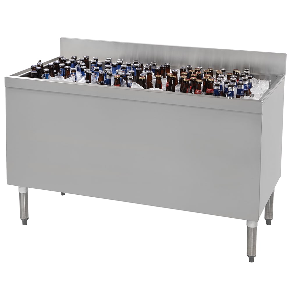 161-CRBB48 48" Ice Well Bottle Cooler - Holds (288) 12 oz Bottles, 115v