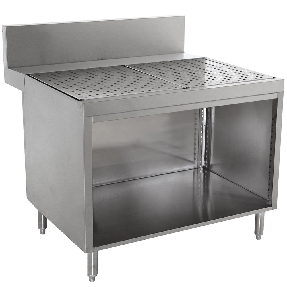 161-PRSCO2430 30" Stationary Storage Cabinet w/ Open Base, 30" Front To Back