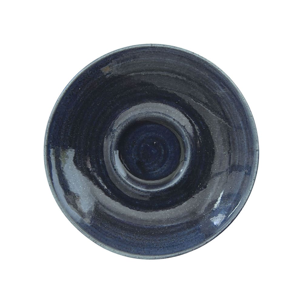 893-MOMBCSS1 6 1/4" Round Monochrome Cappuccino Saucer - Ceramic, Mist Blue