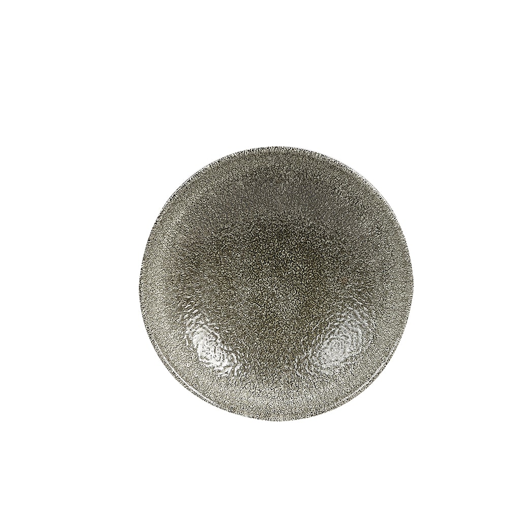 893-RKBQEVB71 15 oz Round Raku Bowl - Ceramic, Quartz Black