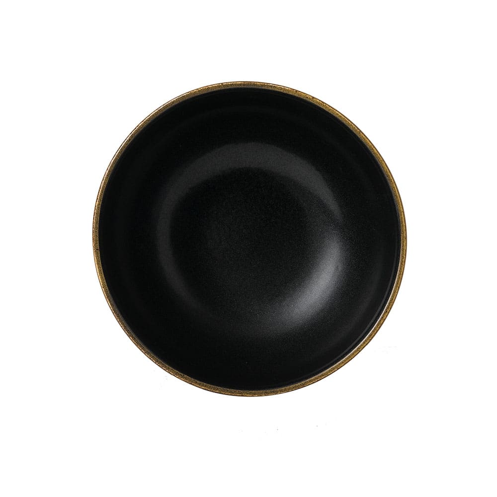 893-RBBRDPBW1 26 oz Round Nourish Bowl - Ceramic, Tokyo Black/Siena Brown