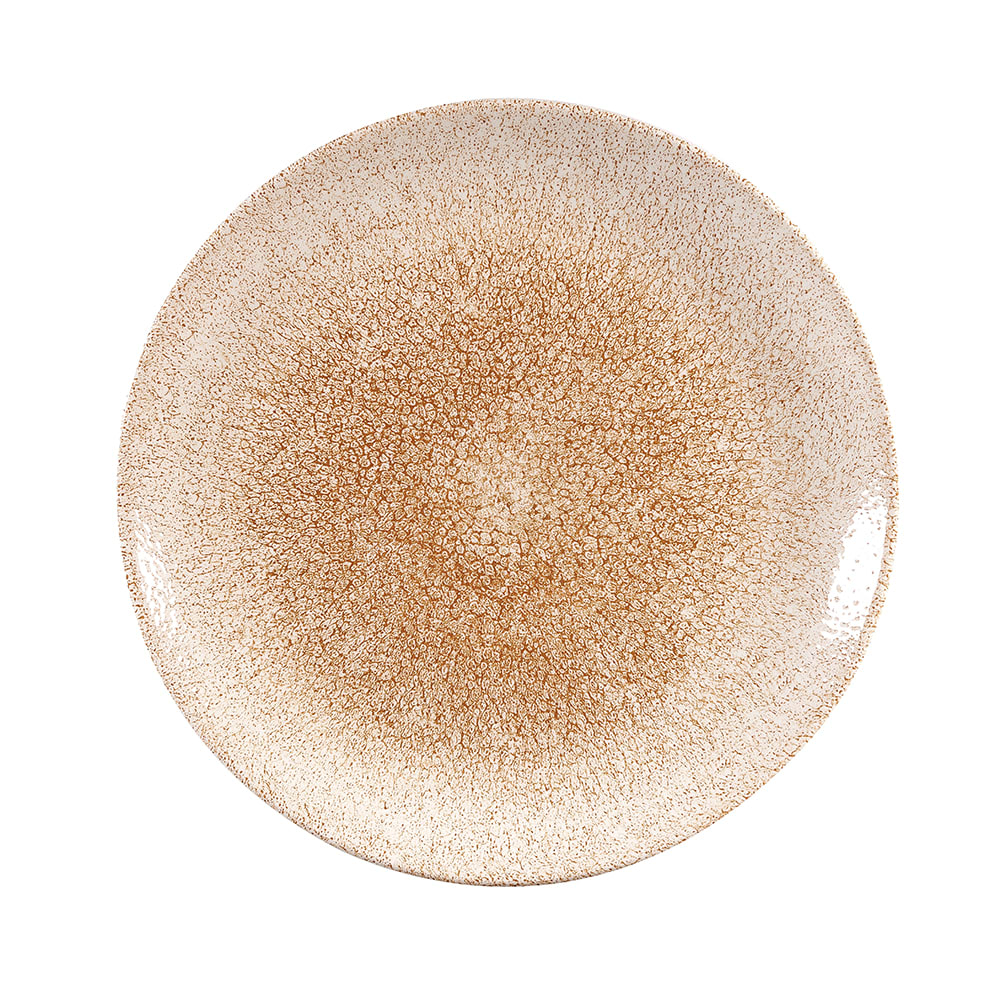 893-RKGOEVB91 40 oz Round Raku Bowl - Ceramic, Garnet Orange