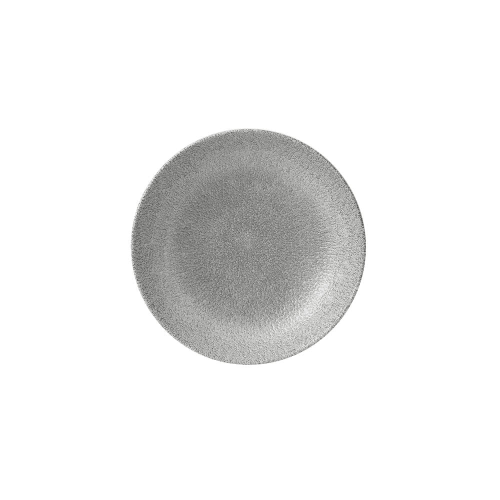 893-RKGJEVB91 40 oz Round Raku Bowl - Ceramic, Jasper Grey