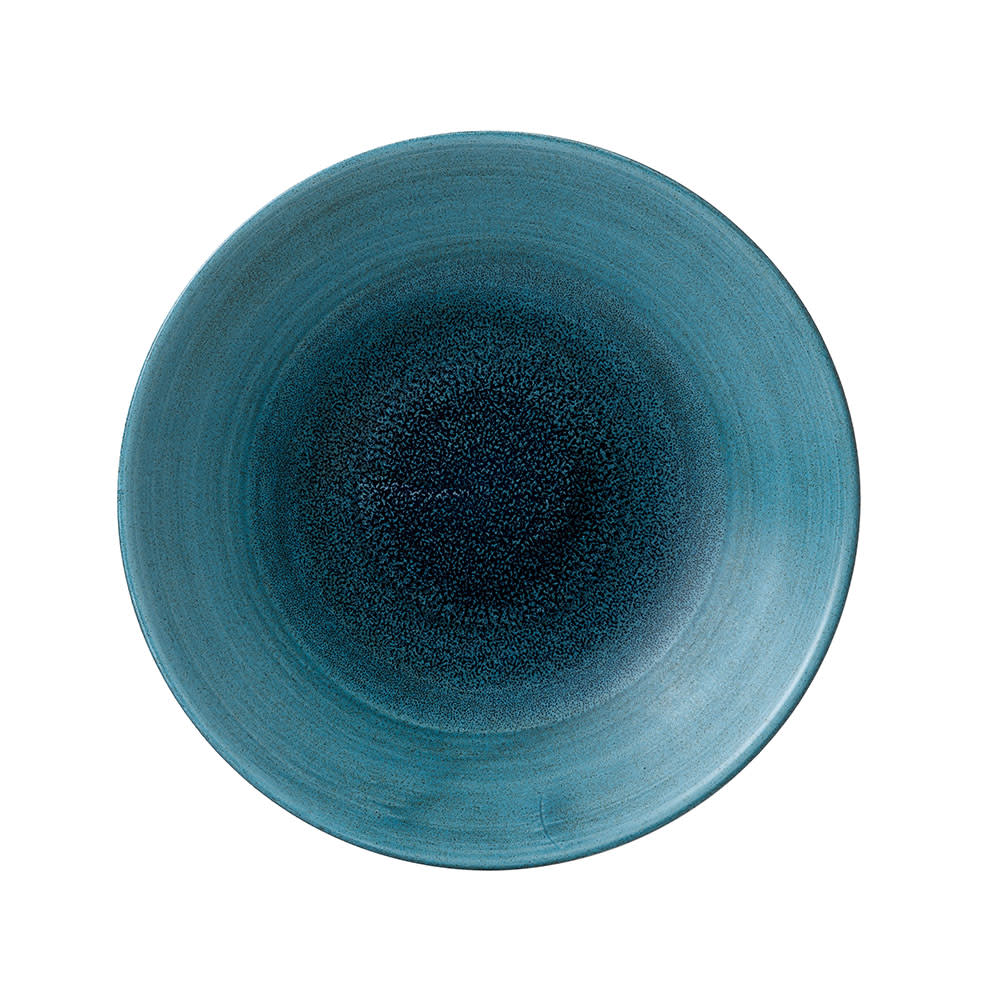 893-SALGPD251 10" Round Aqueous Plate - Ceramic, Lagoon