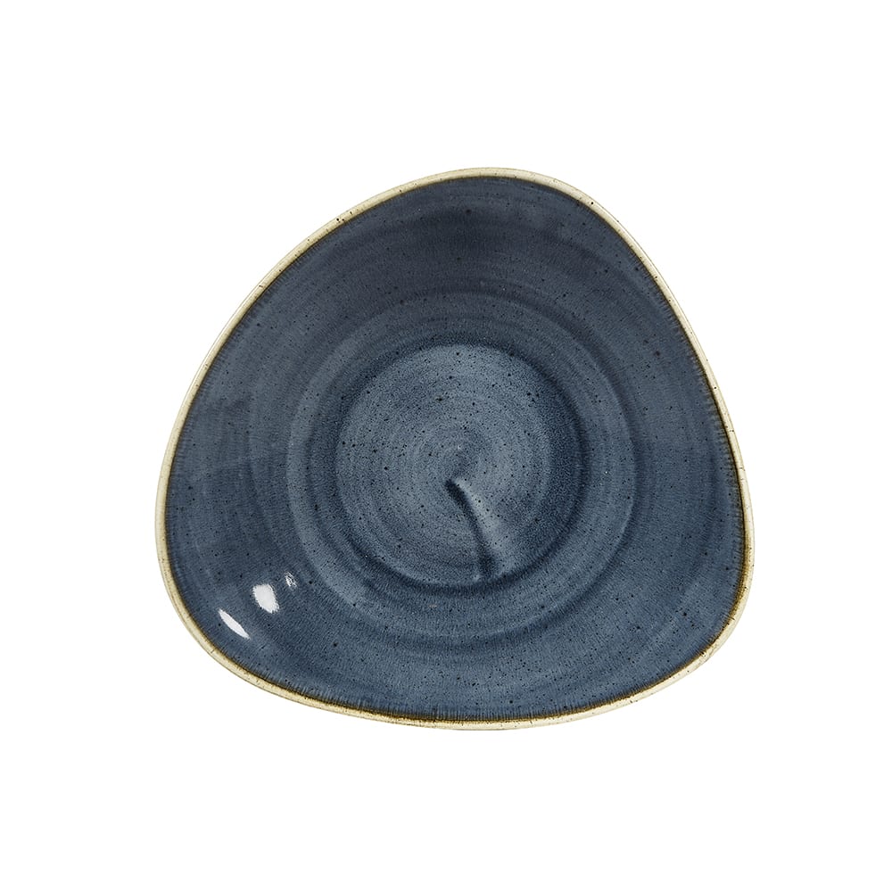 893-SBBSTB231 8 1/4" Triangular Stonecast® Bowl - Ceramic, Blueberry