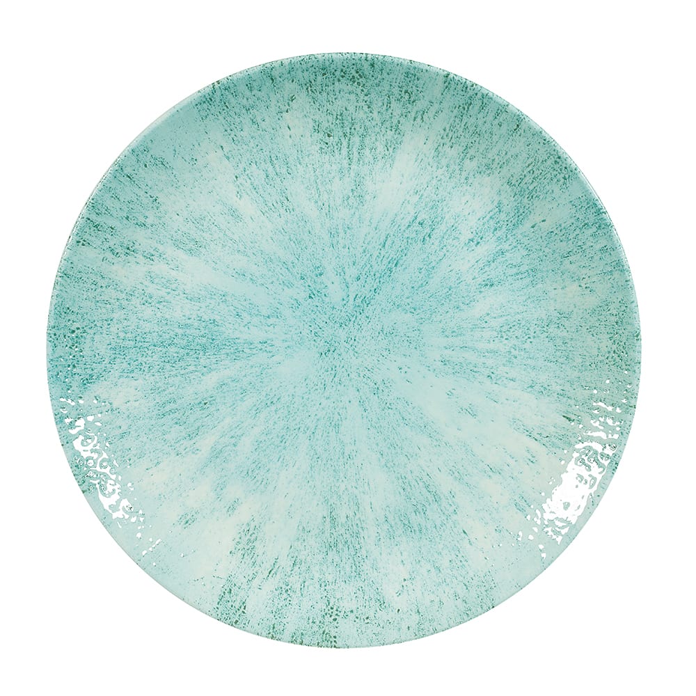 893-STAMEV111 11 1/4" Round Studio Prints® Stone Plate - Ceramic, Aquamarine
