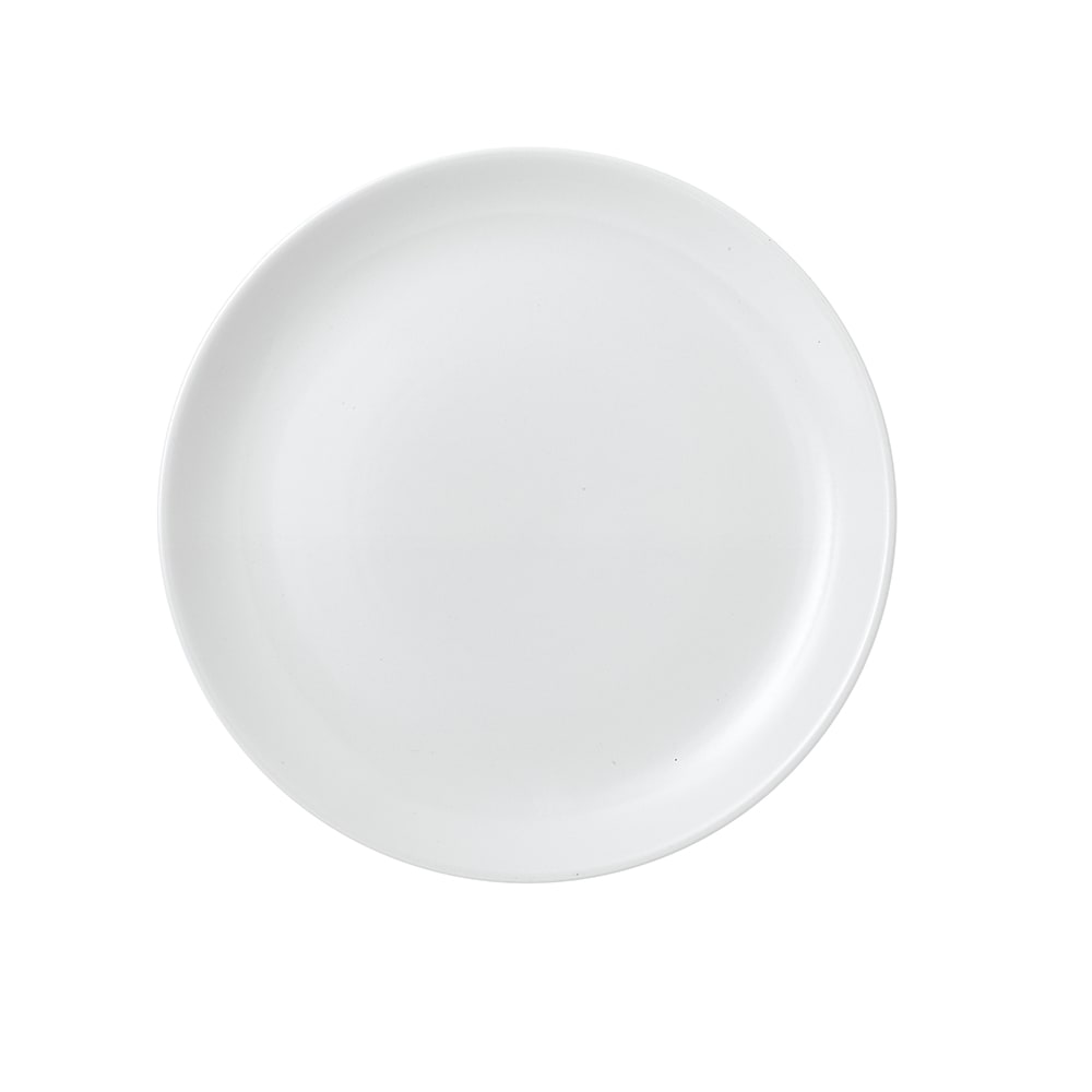 893-WHVMEVP81 8 2/3" Round Vellum™ Plate - Ceramic, White
