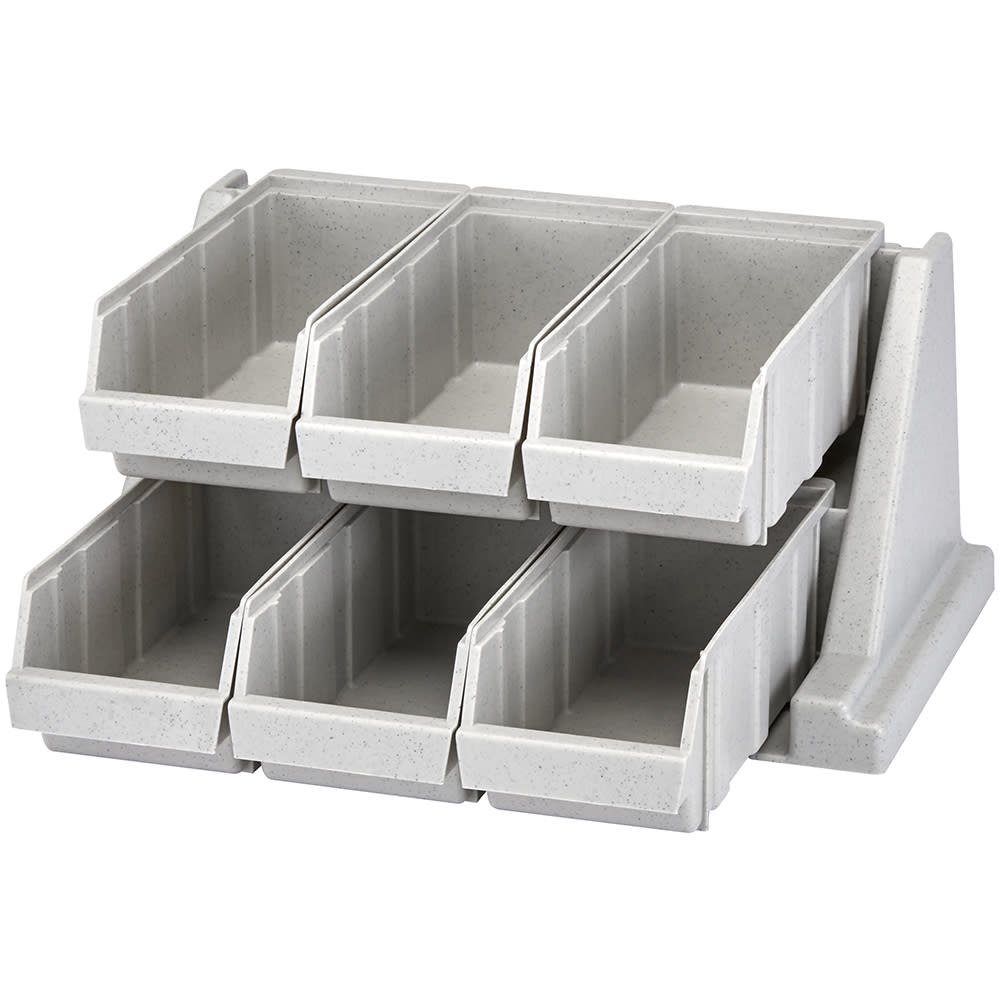 144-6RS6480 Condiment Organizer w/ (6) Bins - Gray