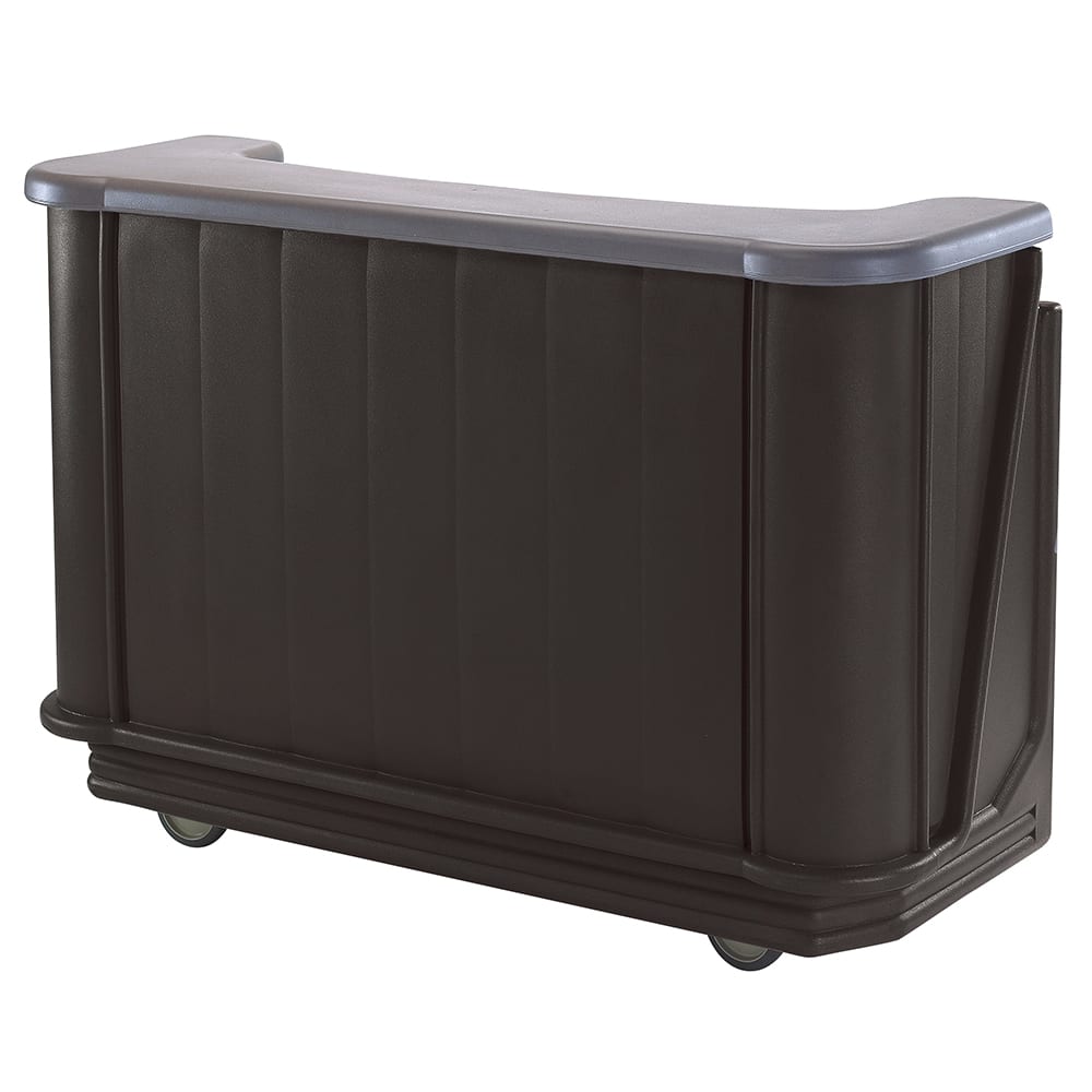 144-BAR650PM420 67 1/2" Portable Bar - Post-Mix Drink System, CO2, Black/Granite Gray