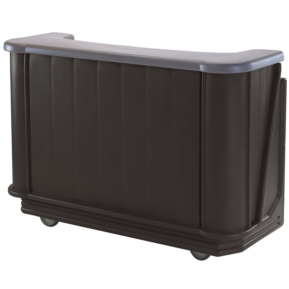 144-BAR650DX420 67 1/2" Portable Bar - Pre-Mix Drink System, CO2, Black/Granite Gray