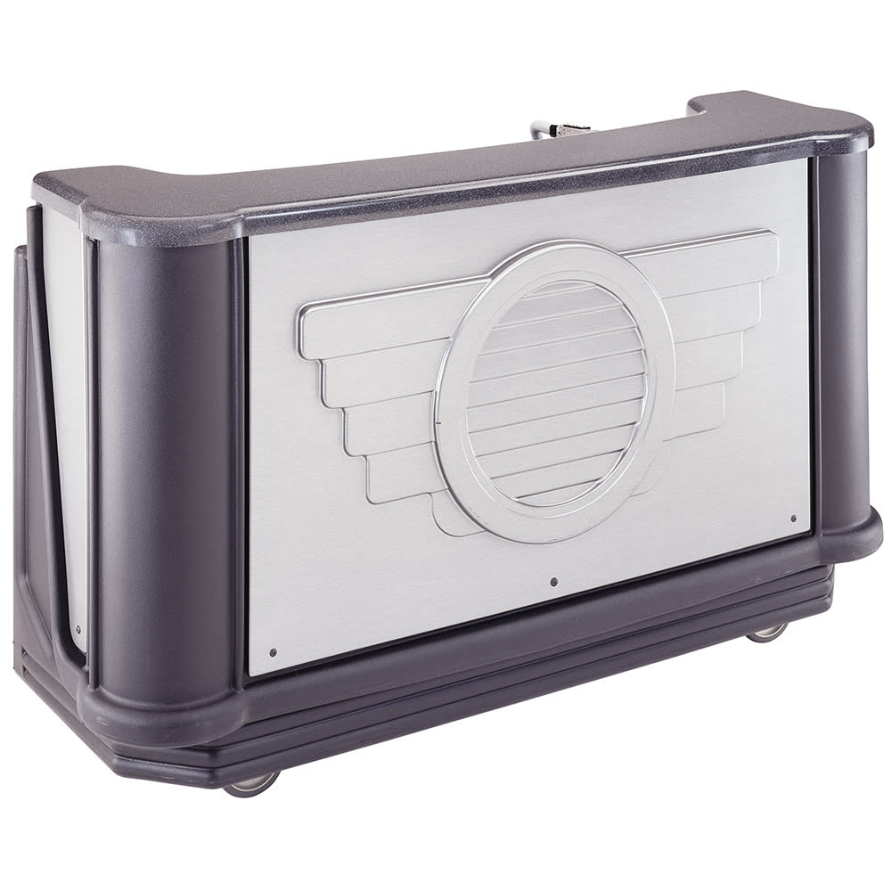 144-BAR730DSPM667 72 3/4" Portable Bar - 80 lb Ice Sink, Cold Plate, Manhattan