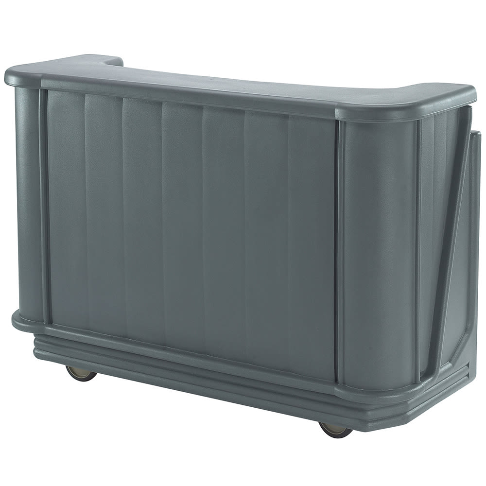 144-BAR650CP191 67 1/2" Portable Bar - Cold Plate, 80 lb Ice Sink, Granite Gray