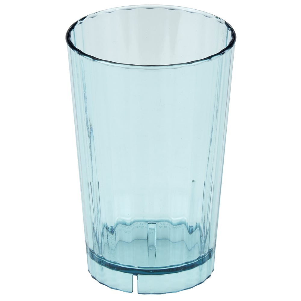 144-HT14CW196 14 oz Azure Blue Plastic Tumbler