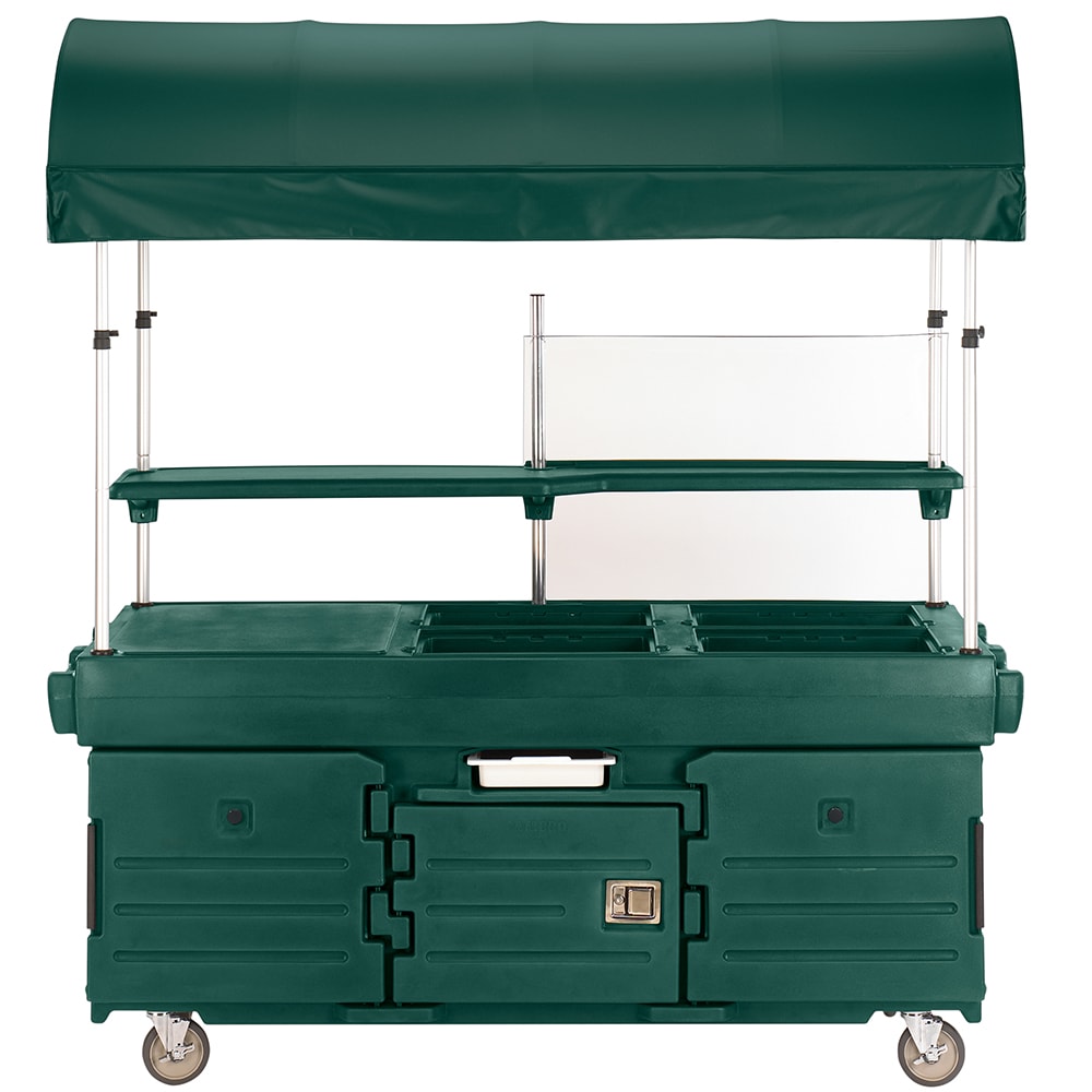 144-KVC854C519 Kiosk Type Food Cart w/ Cover & Lockable Storage, 85 1/8"L x 33 1/2"...
