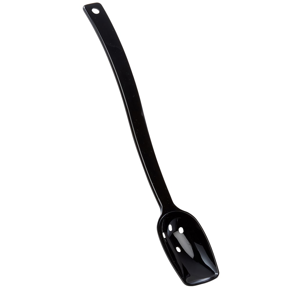144-SPOP10CW110 10" Perforated Deli Spoon - Black