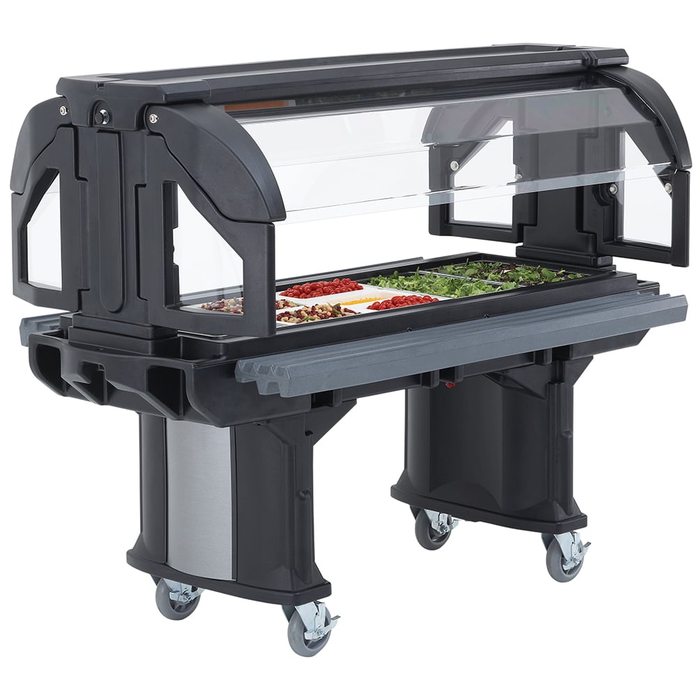 144-VBR5110 52 9/32" Versa Food Bar™ Cold Food Bar - (4) Pan Capacity, Floor Model, Black