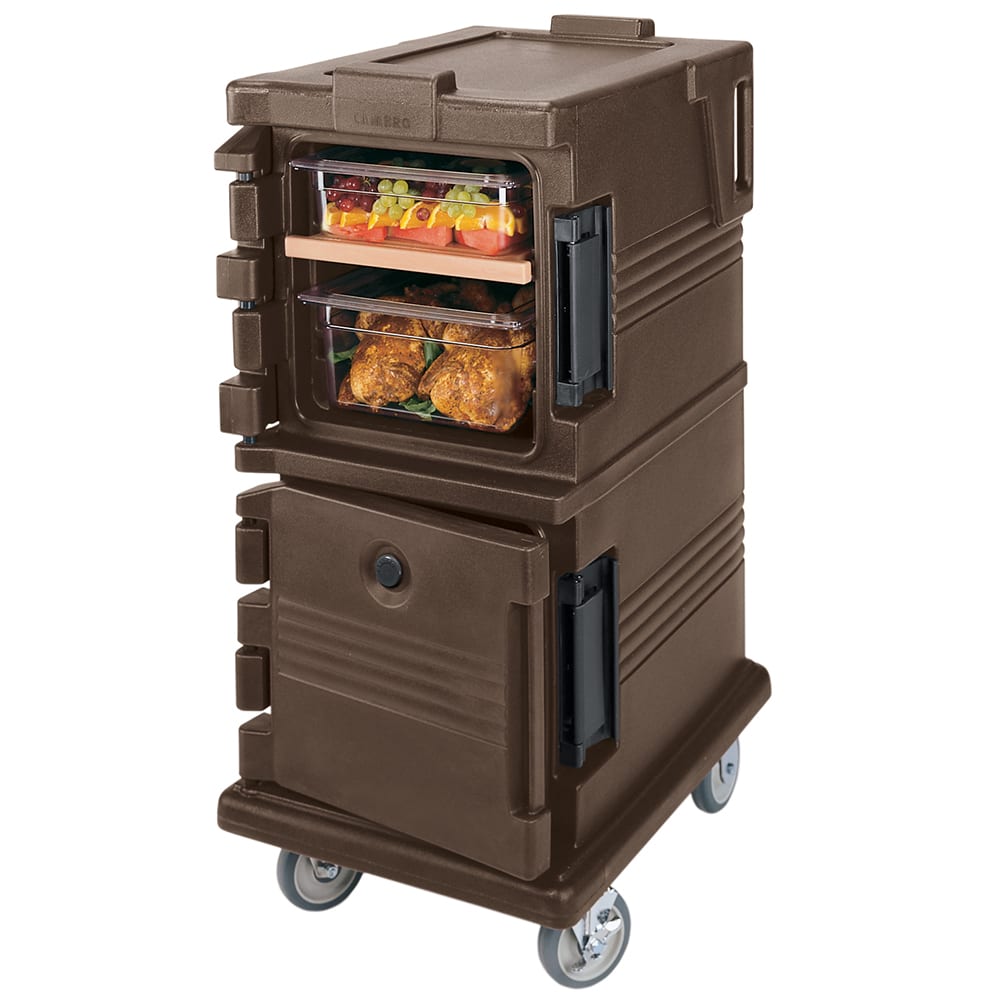 144-UPC600131 Ultra Camcart® Insulated Food Carrier - 45 qt w/ (8) Pan Capacity, Brown