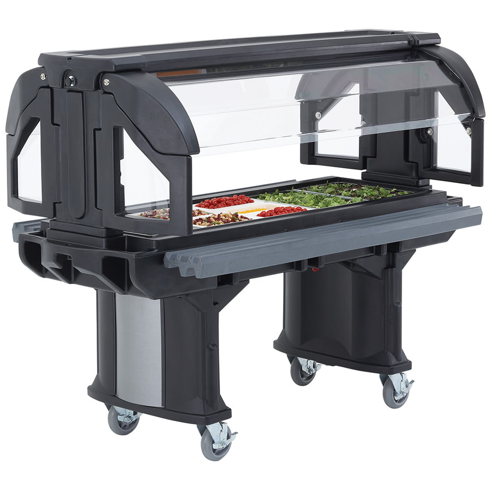 144-VBRL5110 52 9/32" Versa Food Bar™ Cold Food Bar - (4) Pan Capacity, Floor Model, Black