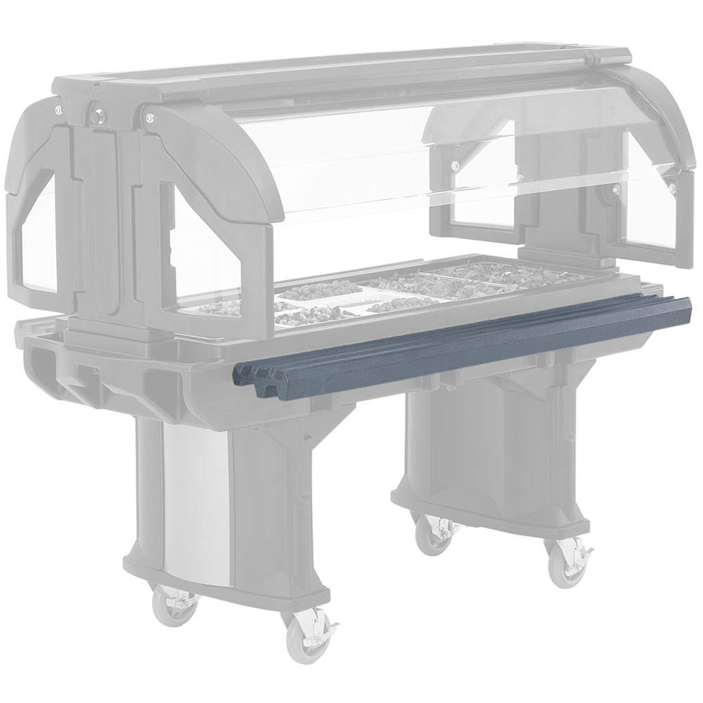 144-VBRR5191 60" Versa Food Bar Tray Rail, Granite Gray