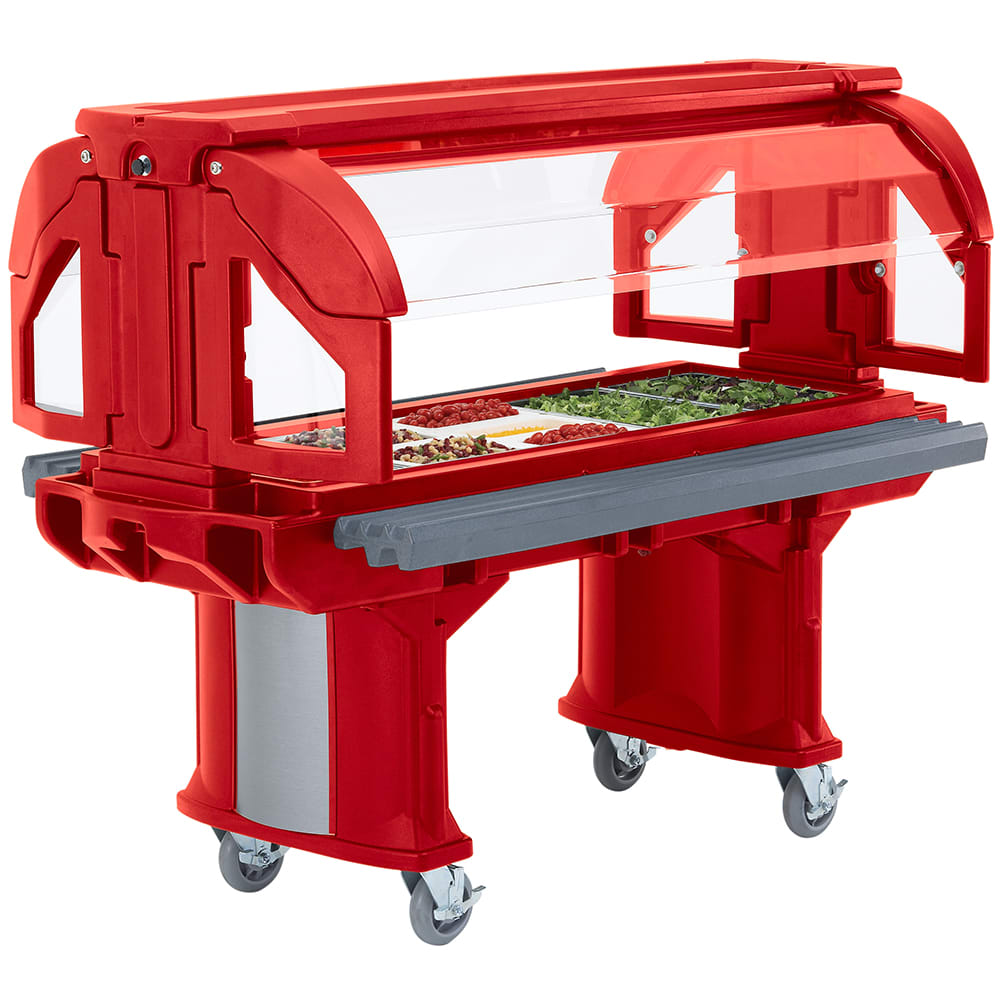 144-VBRLHD5158 52 9/32" Versa Food Bar™ Cold Food Bar - (4) Pan Capacity, Floor Model, Hot R...