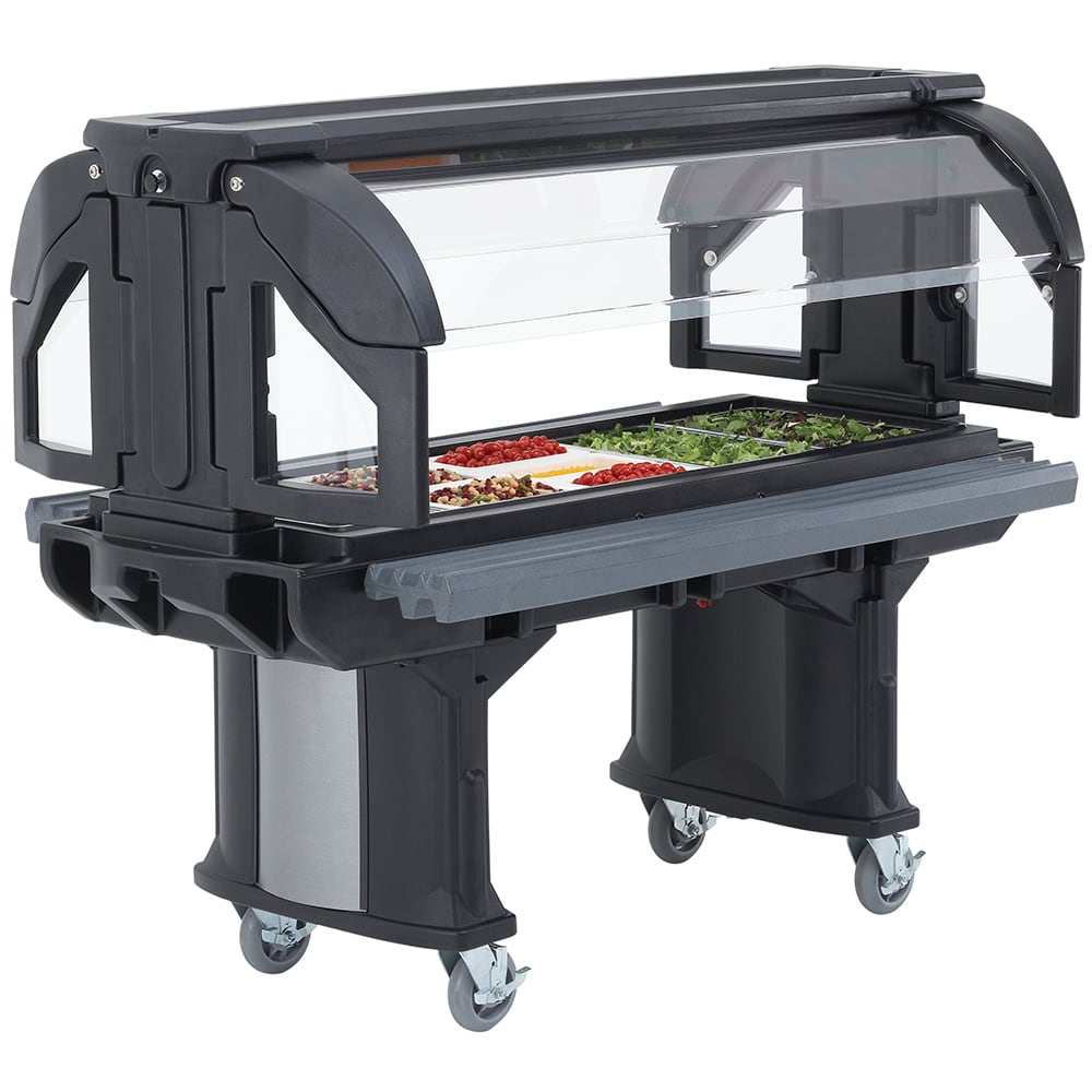 144-VBRLHD5110 52 9/32" Versa Food Bar™ Cold Food Bar - (4) Pan Capacity, Floor Model, Black