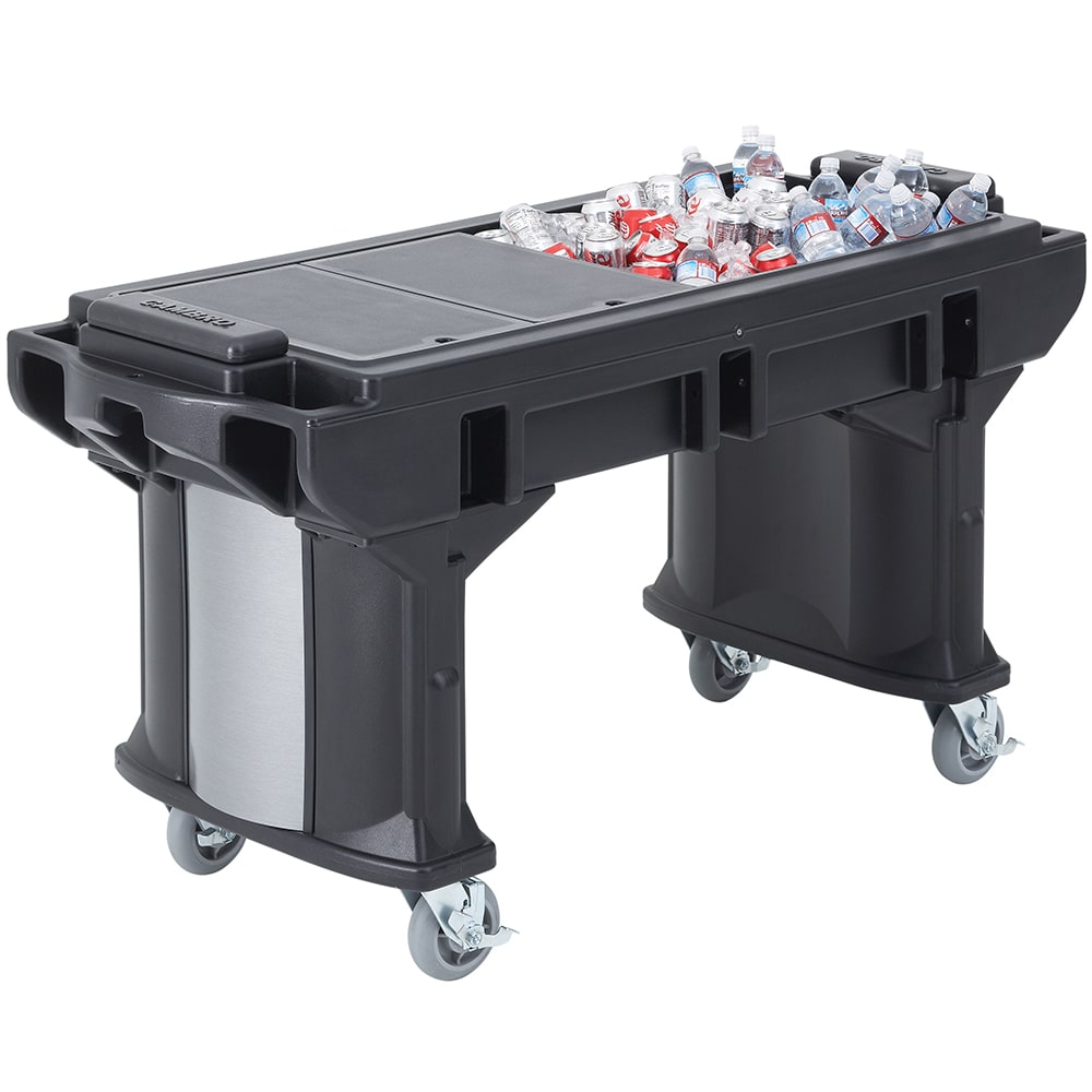 144-VBRTHD6110 65 1/8" Versa Food Bar™  Cold Food Bar - (5) Pan Capacity, Floor Model, Black