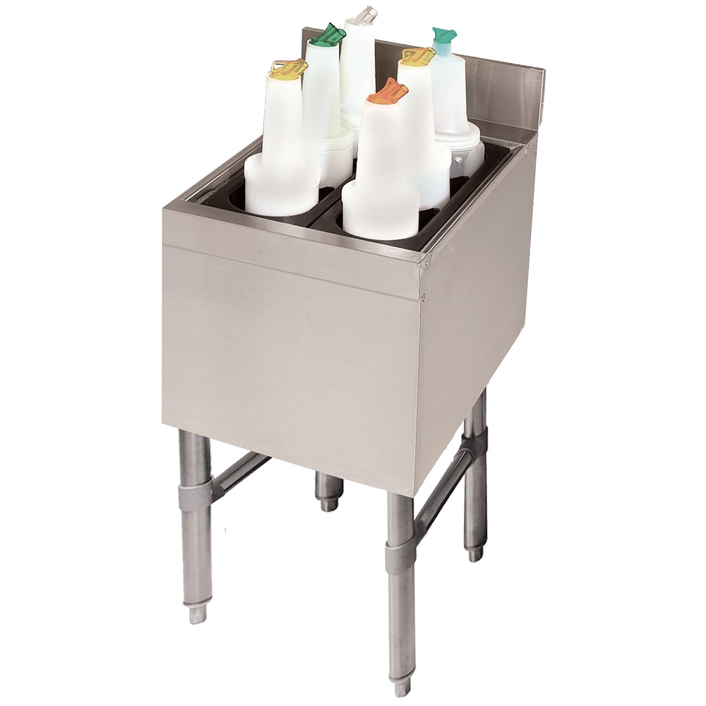161-SLI1212 12" Underbar Basics™ Cocktail Station w/ 35 lb Ice Bin, Stainless Steel