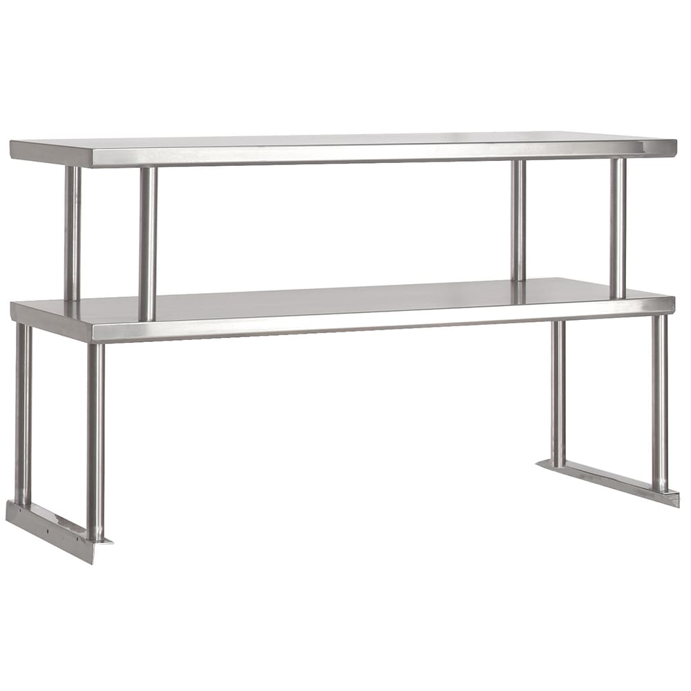 Advance Tabco TOS-2 Double Table Mounted Overshelf, 31 4/5" x 12", Stainless