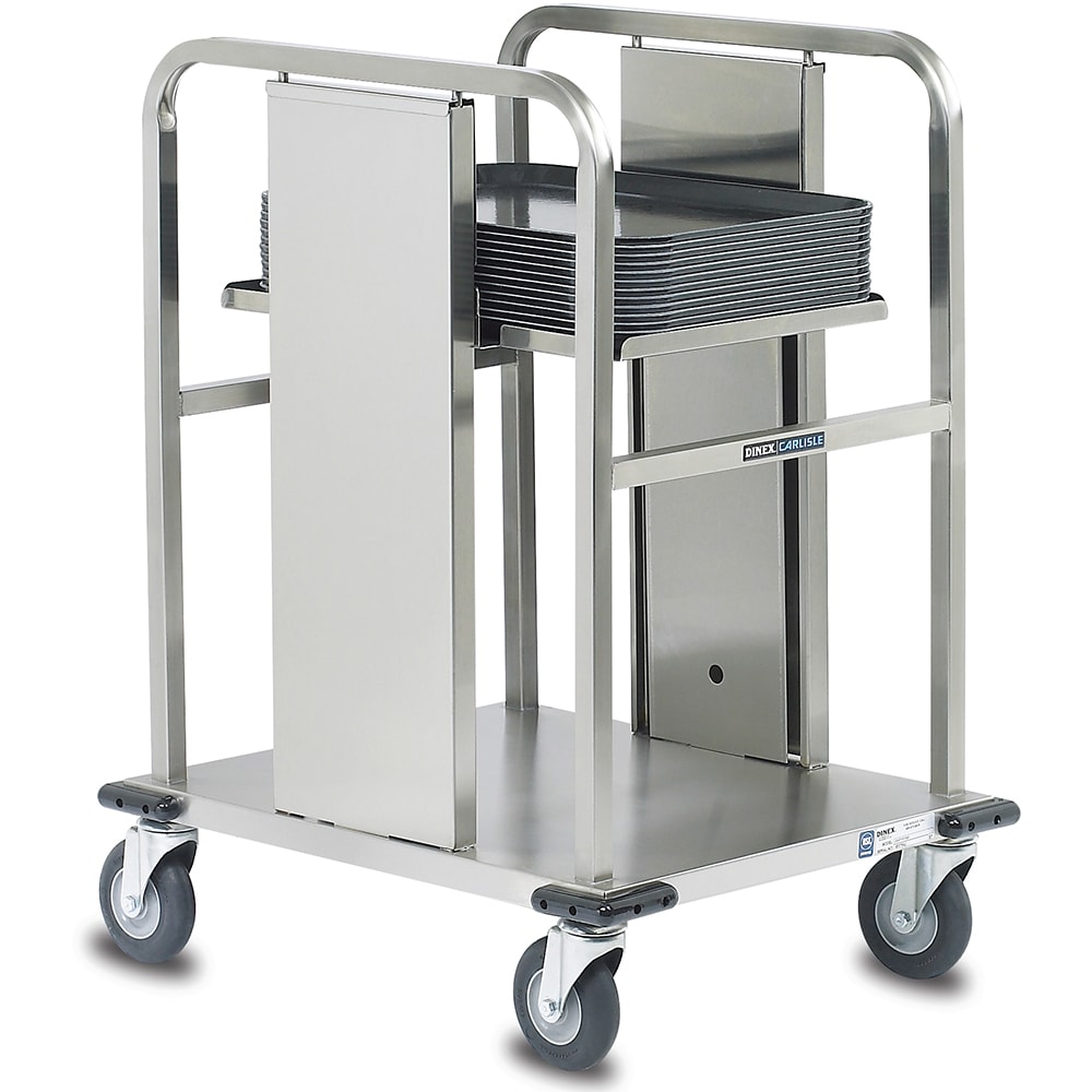 Dinex DXPIDT1S1622 Open Mobile Tray Dispenser w/ 100 Tray Capacity, 16" x 22"