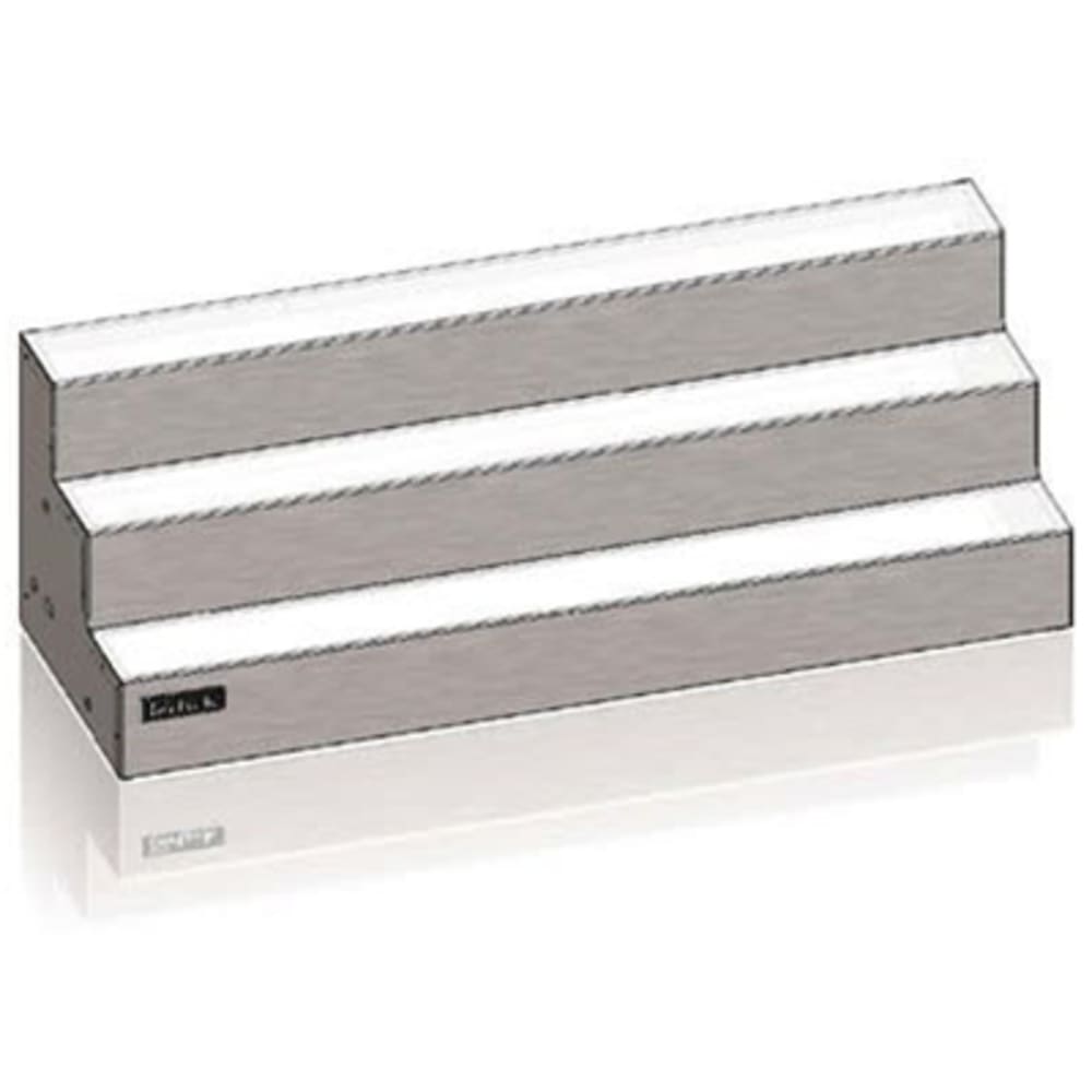 199-LMD324L 24-in Lighted Merchandise Display w/ Left End Power Cord, 3-Tier