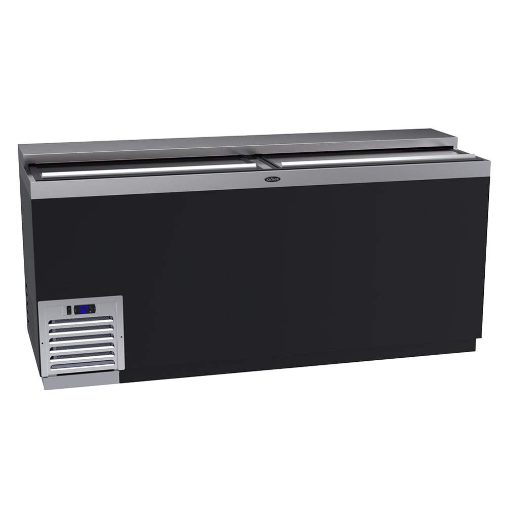 381-BC72BG 72" Forced Air Bottle Cooler - Holds (612) 12 oz Bottles, Black, 115v