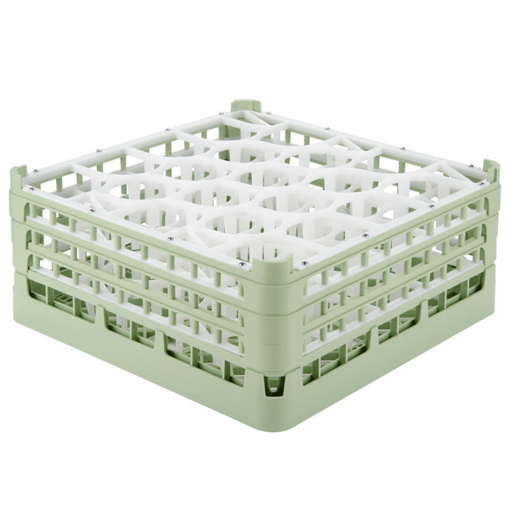 175-527071 Signature Lemon Drop™ Glass Rack w/ (20) Compartments - Green