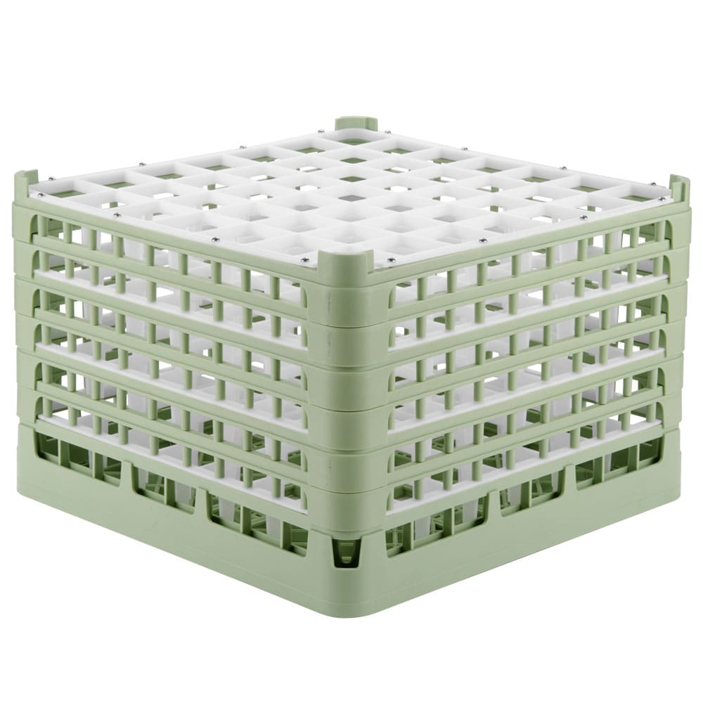 175-527401 Signature Glass Rack w/ (49) Compartments - Green