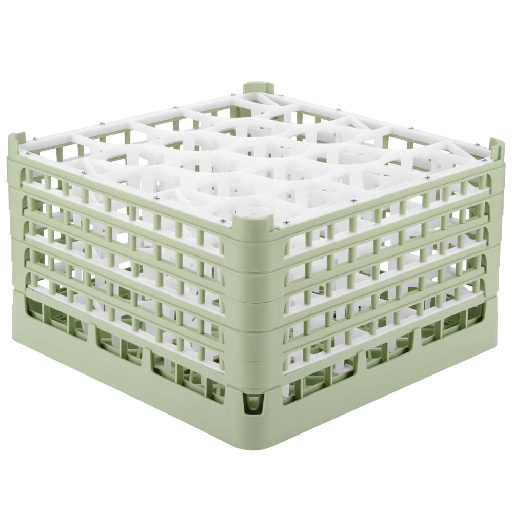 175-527551 Signature Lemon Drop™ Glass Rack w/ (20) Compartments - Green