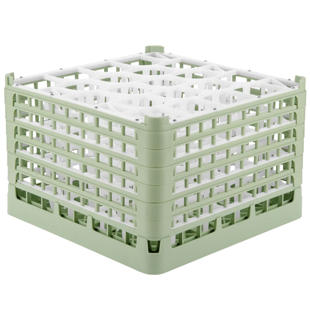 175-527571 Signature Lemon Drop™ Glass Rack w/ (20) Compartments - Green