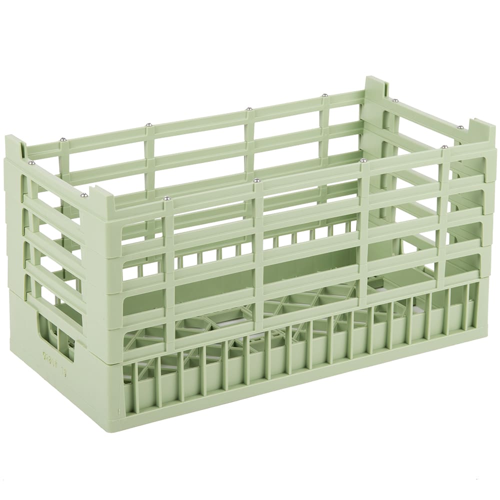 175-528071 Open Dishwasher Rack - XX-Tall, Half-Size, Green