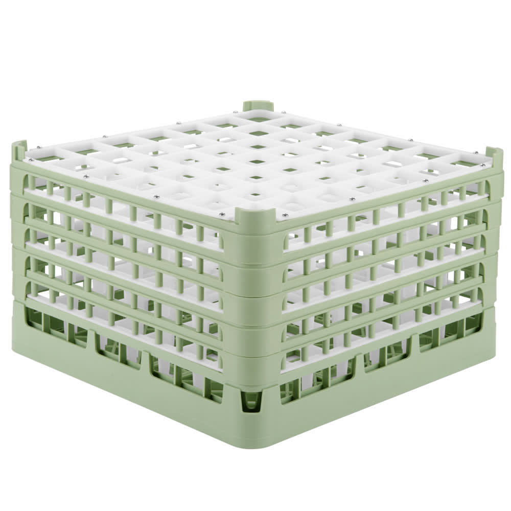 175-527891 Signature Glass Rack w/ (49) Compartments - Green