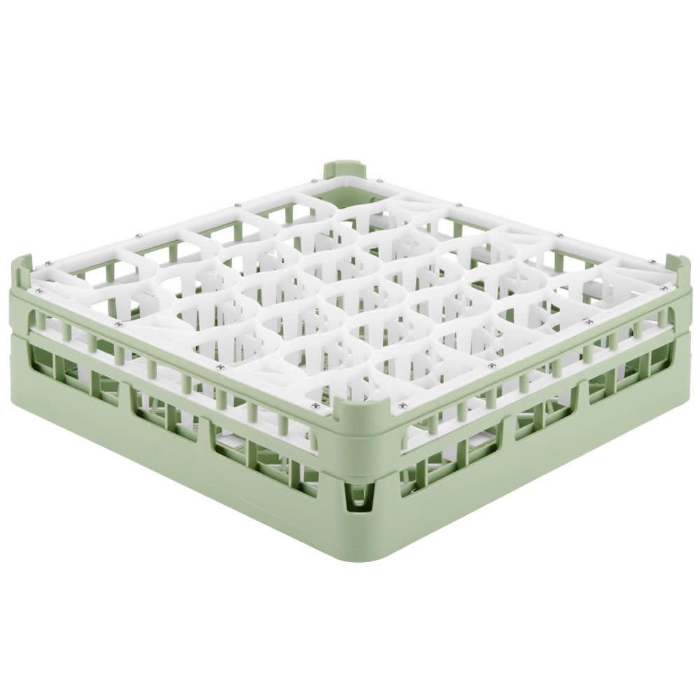 175-528131 Signature Lemon Drop™ Glass Rack w/ (30) Compartments - Green