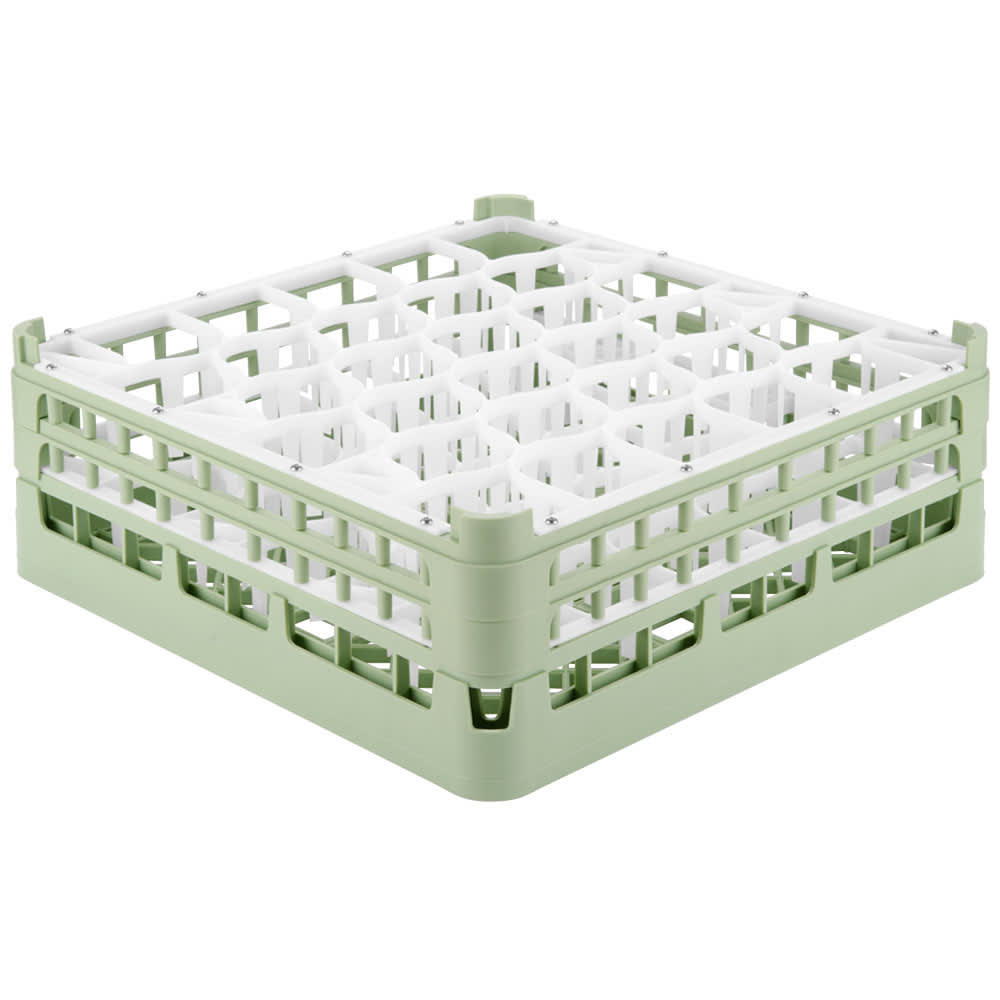 175-528171 Signature Lemon Drop™ Glass Rack w/ (30) Compartments - Green