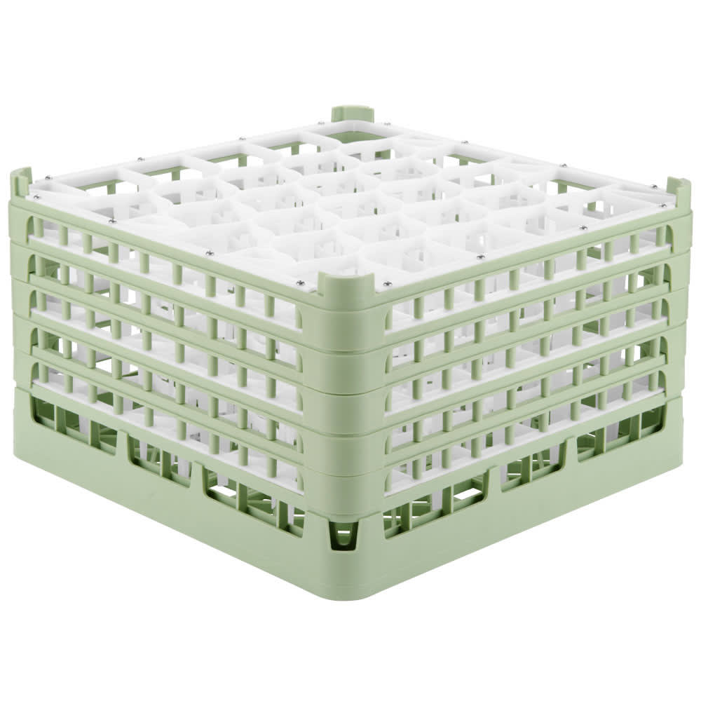 175-528481 Signature Lemon Drop™ Glass Rack w/ (30) Compartments - Green