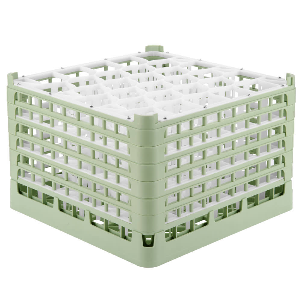 175-528491 Signature Lemon Drop™ Glass Rack w/ (30) Compartments - Green