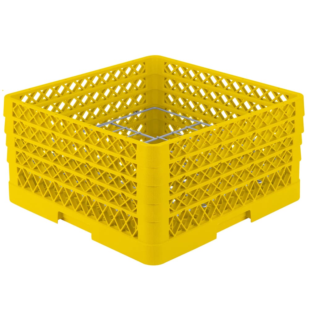 175-PM1211408 Dishwasher Rack - 12 Plate Capacity, 4 Extenders, Yellow