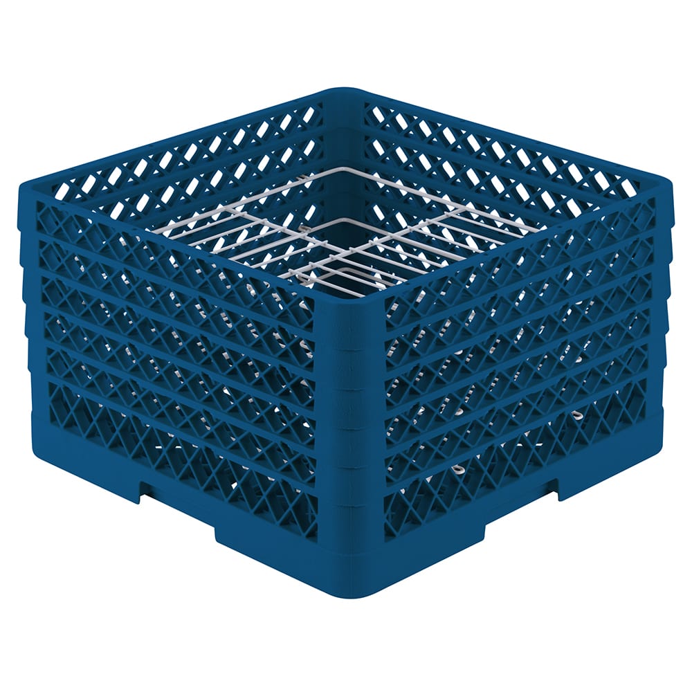 175-PM2110544 Dishwasher Rack - 21 Plate Capacity, 5 Extenders, Royal Blue