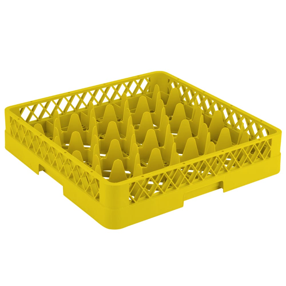 175-TR1108 Rack Max Glass Rack w/ (20) Compartments - Yellow