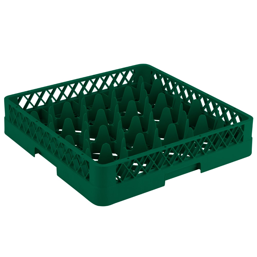 175-TR1119 Rack Max Glass Rack w/ (20) Compartments - Green