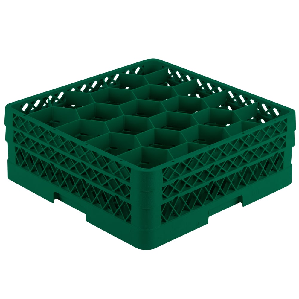 175-TR11GG19 Rack Max Glass Rack w/ (20) Compartments - (2) Extenders, Green