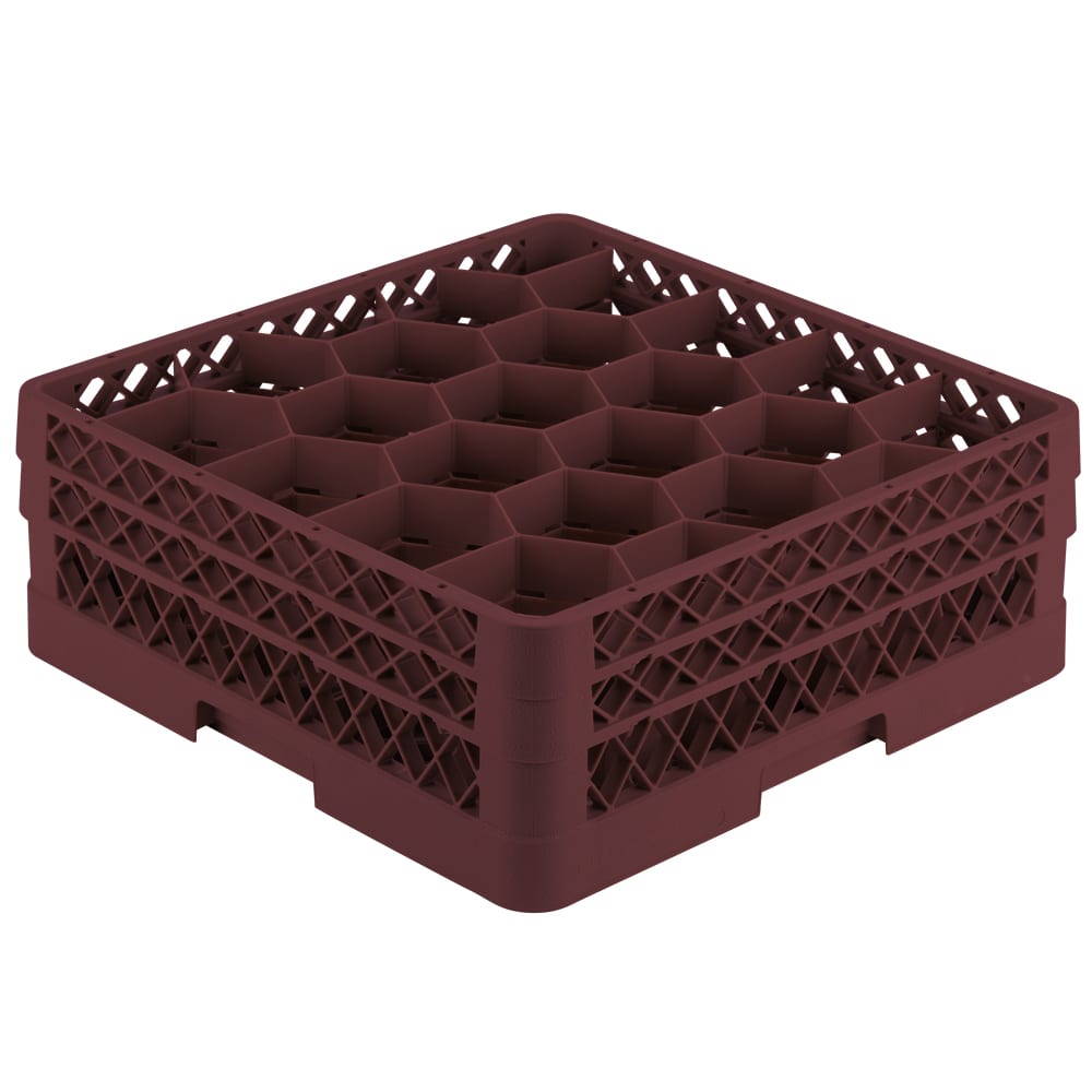 175-TR11GG21 Rack Max Glass Rack w/ (20) Compartments - (2) Extenders, Burgundy