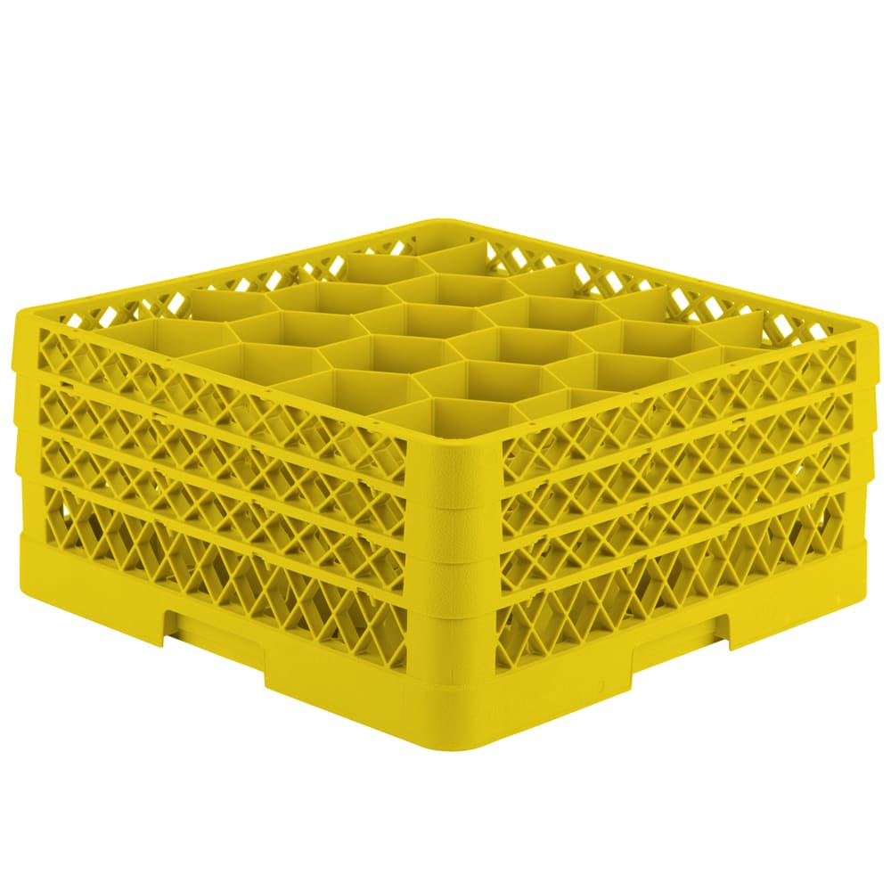 175-TR11GGG08 Rack Max Glass Rack w/ (20) Compartments - (3) Extenders, Yellow