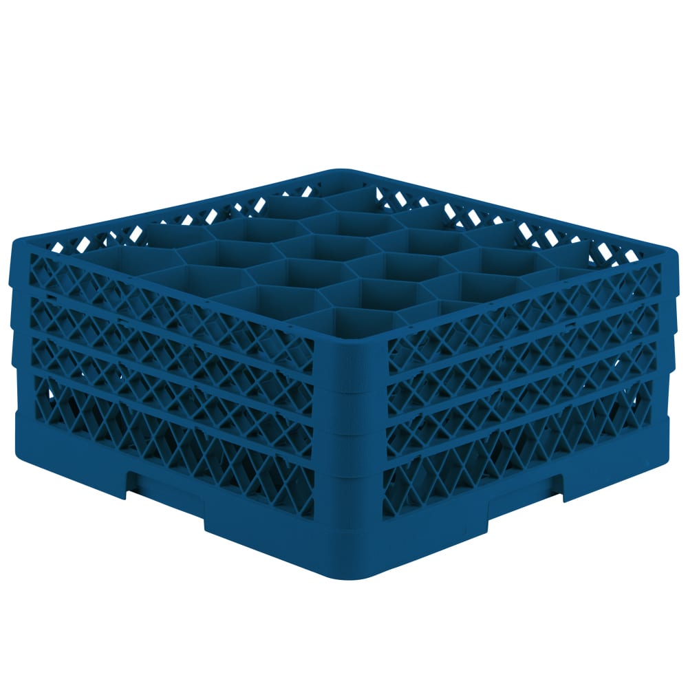 175-TR11GGG44 Rack Max Glass Rack w/ (20) Compartments - (3) Extenders, Royal Blue
